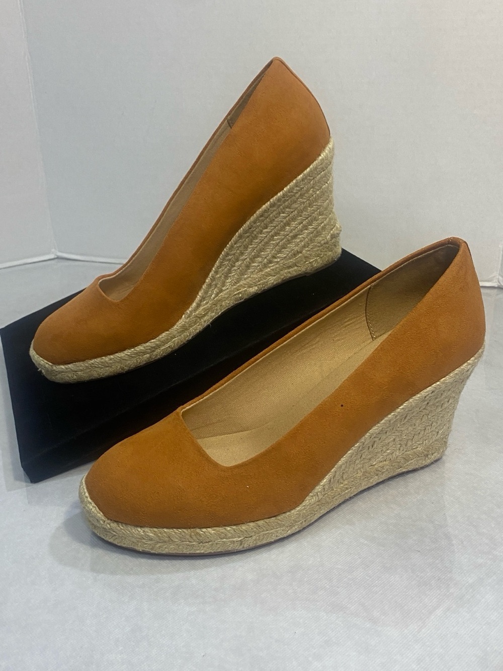 NEW J.Crew Espadrille Wedges Pale Clay Size 6.5 BY142